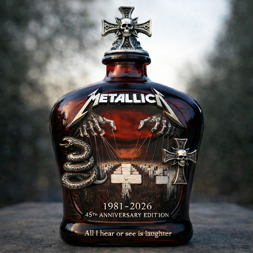🔥Last Day 50% OFF -🥂The Metal Gods 1981-2026 45th Anniversary Whisky Bottle