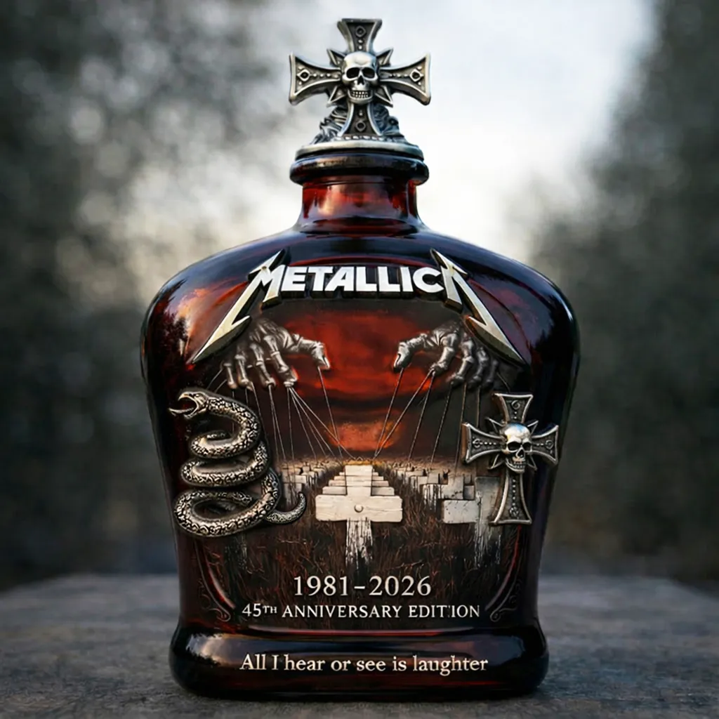 🔥Last Day 50% OFF -🥂The Metal Gods 1981-2026 45th Anniversary Whisky Bottle