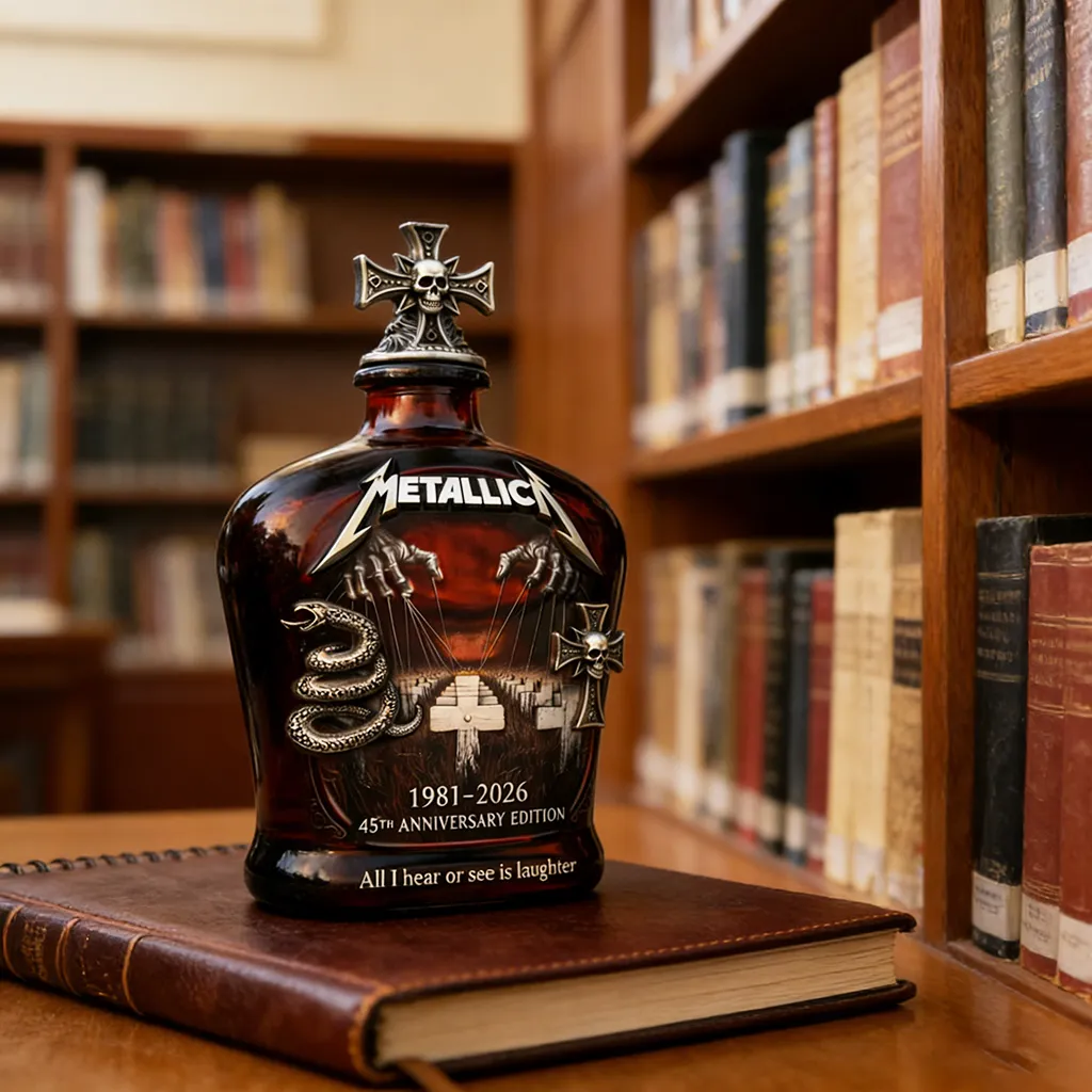 🔥Last Day 50% OFF -🥂The Metal Gods 1981-2026 45th Anniversary Whisky Bottle