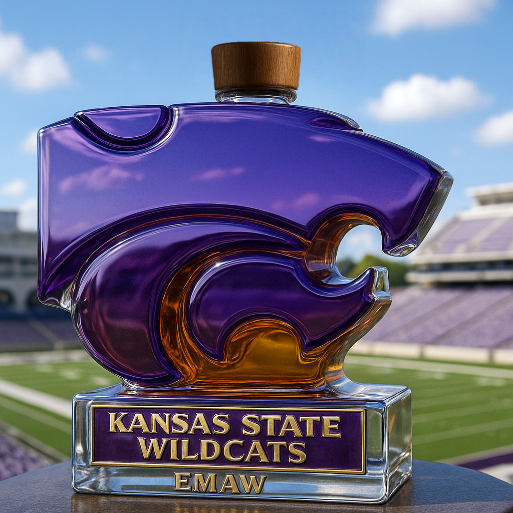 Kansas State Wildcats Limited-Edition Whiskey Bottle-Storyflask