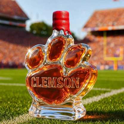 Clemson Tigers Whiskey Bottle-Storyflask