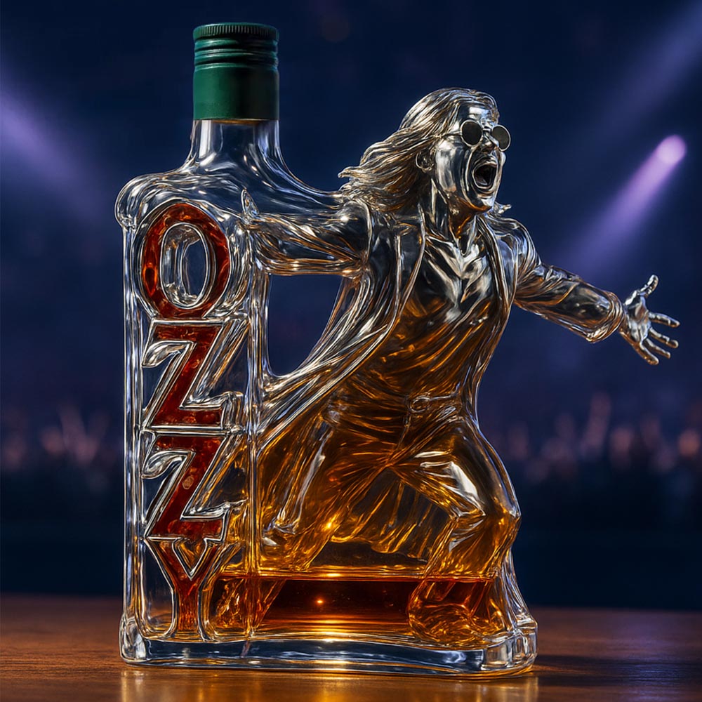 2025 🕯️Ozzy Osbourne Final Tour Memorial Whiskey Bottle-Storyflask