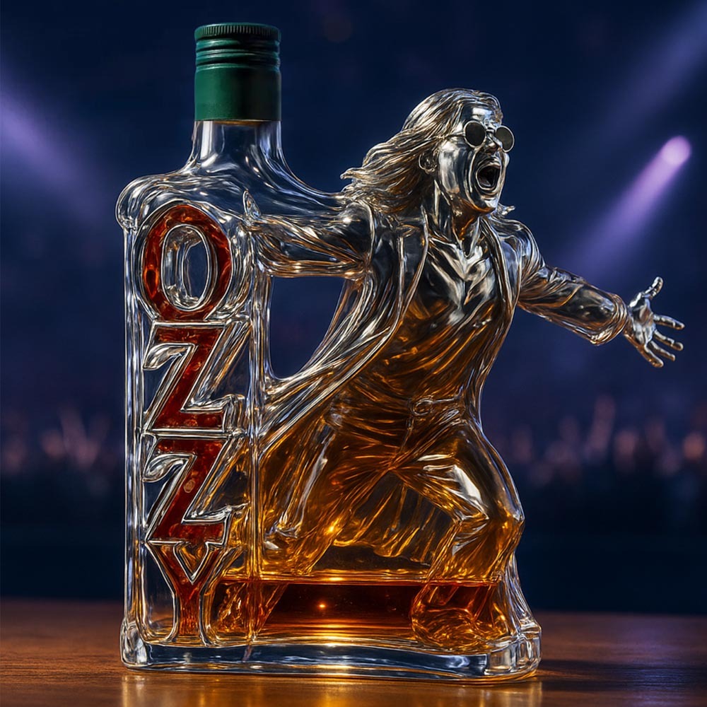2025 🕯️Ozzy Osbourne Final Tour Memorial Whiskey Bottle-Storyflask