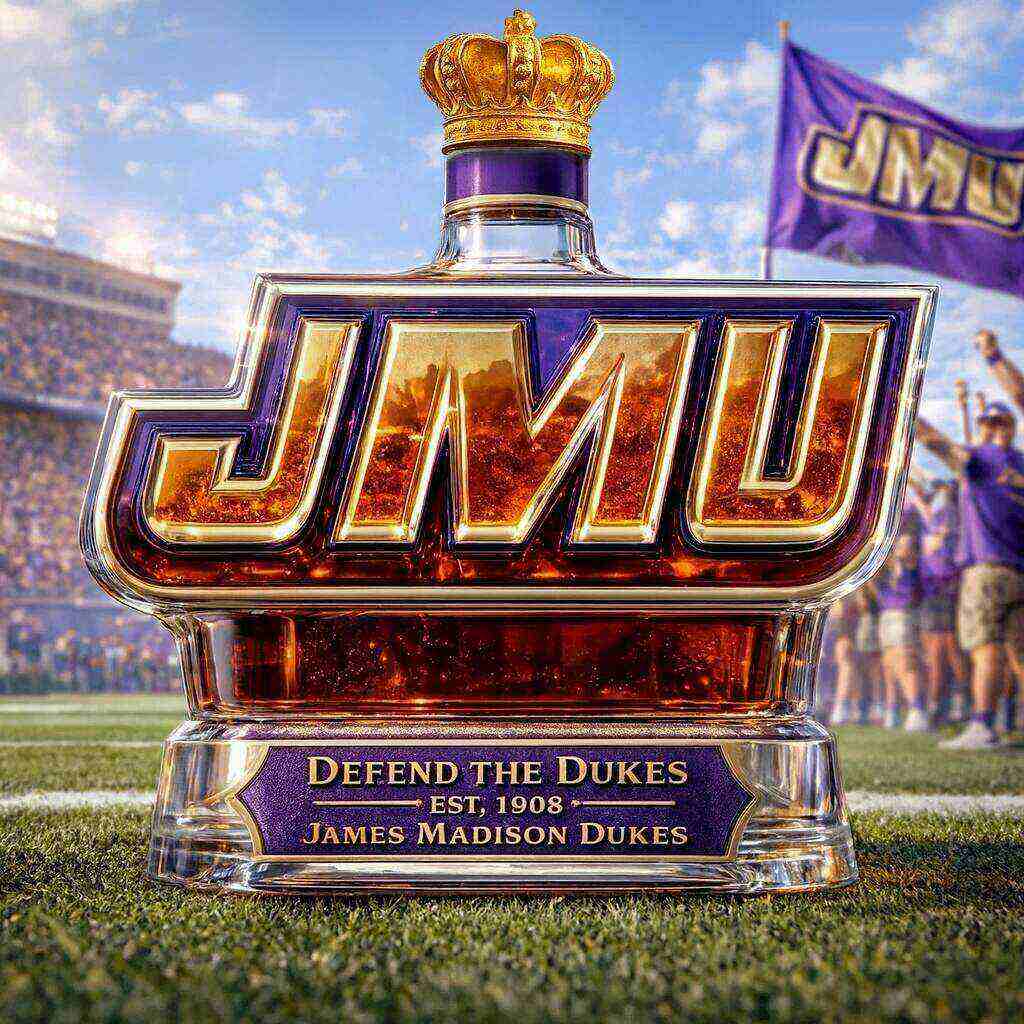 JMU DUKES Limited Edition Whiskey Bottle-Storyflask