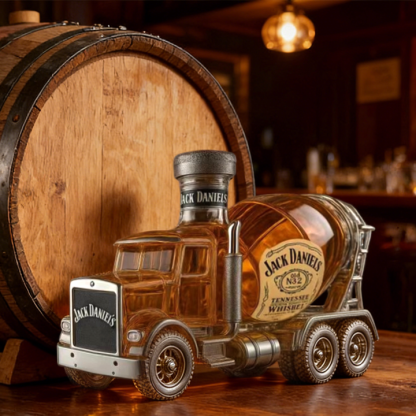 Cement Mixer Truck Whiskey Bottle -  Creative Leak-Proof Empty Wine Carafe Liquor Dispenser
