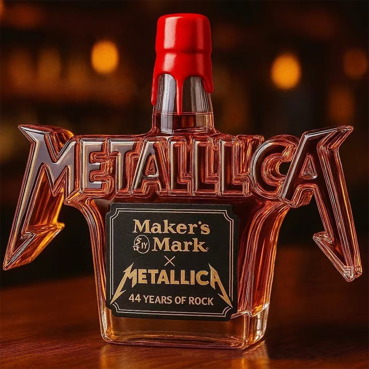 Metallica 44 Years Of Rock Crown Royal Whiskey Bottle-Storyflask