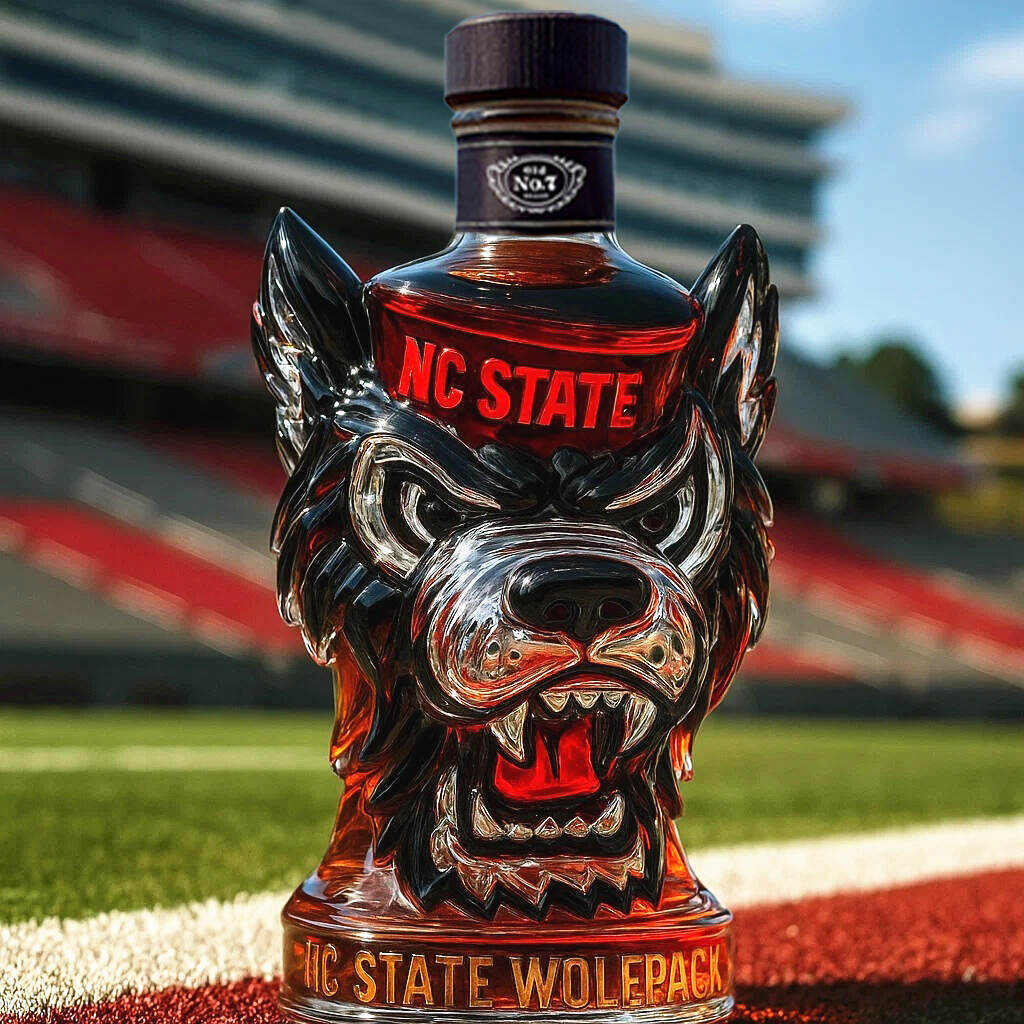 NC State Wolfpack Whiskey Bottle-Storyflask