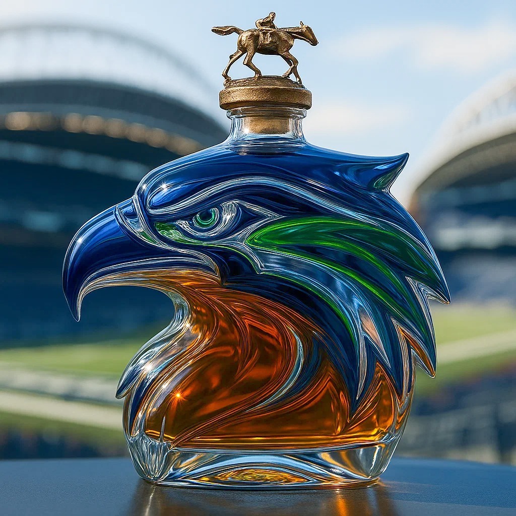 Seattle Seahawks Limited Edition Whisky Bottle-Storyflask