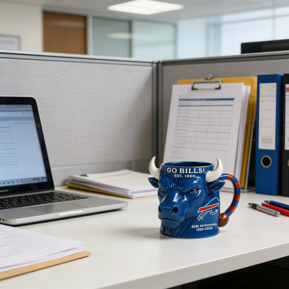 Buffalo Bills 65th Anniversary Ceramic Mug - A Unique Combination of Function and Fandom