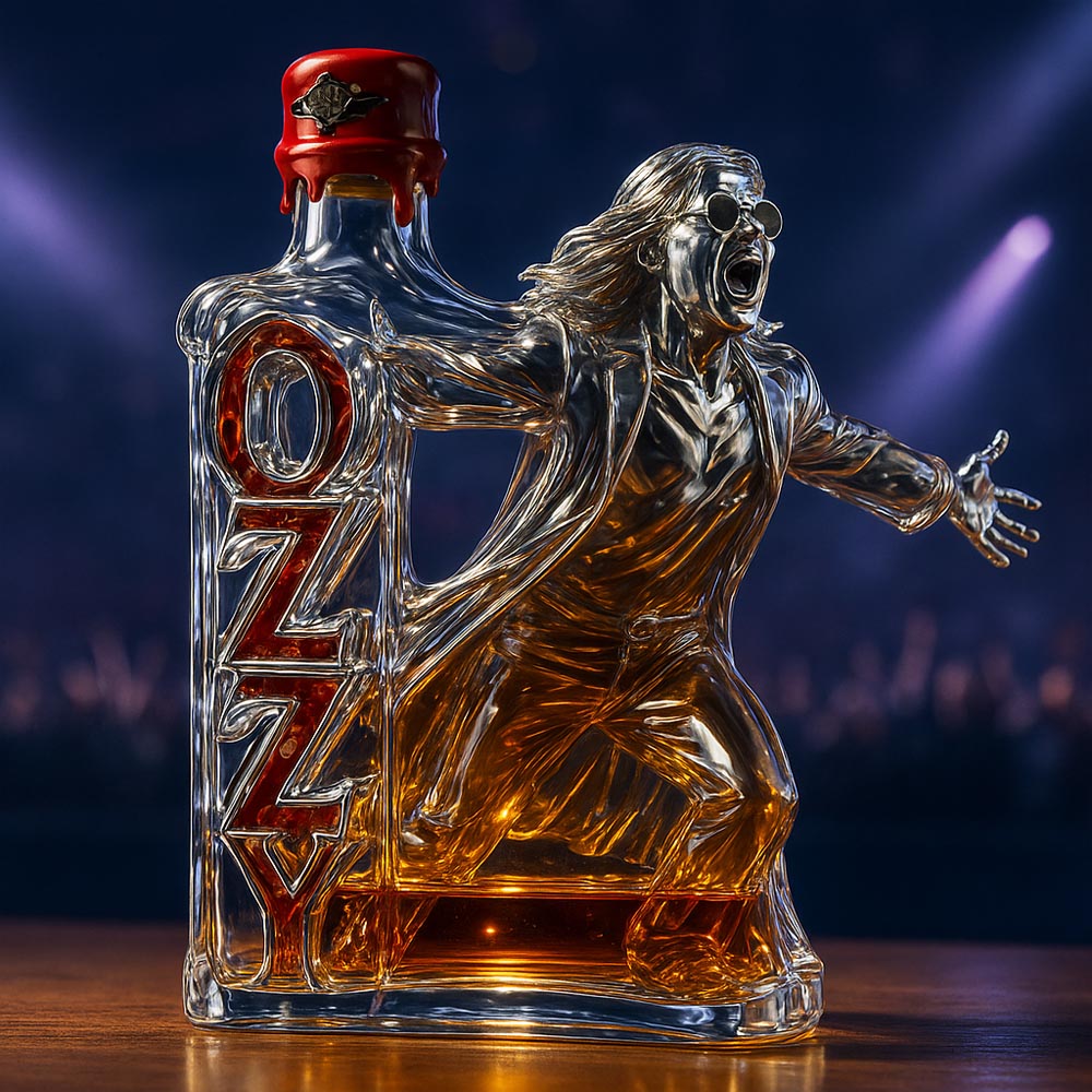2025 🕯️Ozzy Osbourne Final Tour Memorial Whiskey Bottle-Storyflask