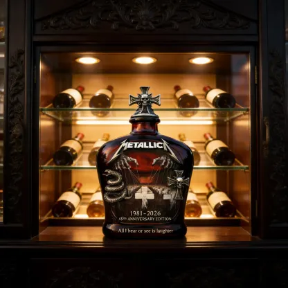 🔥Last Day 50% OFF -🥂The Metal Gods 1981-2026 45th Anniversary Whisky Bottle