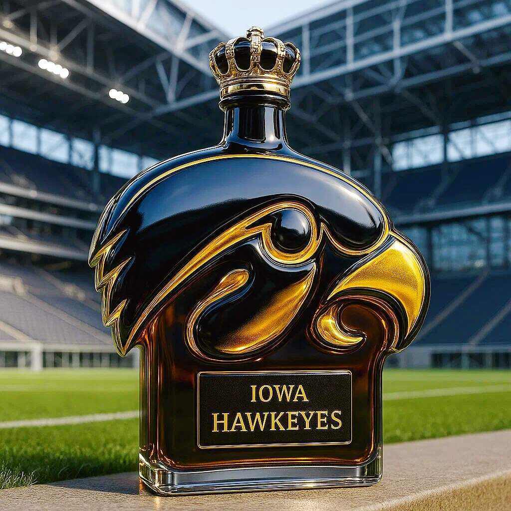 Iowa Hawkeyes Whiskey Bottle-Storyflask