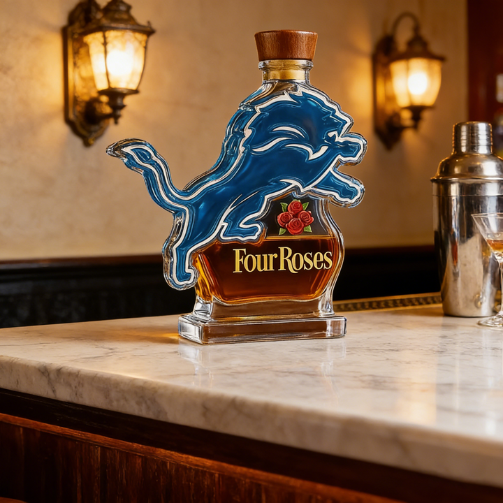Detroit Lions Custom Whiskey Bottle - Combining Sporty Spirit with the Elegance of Whisky