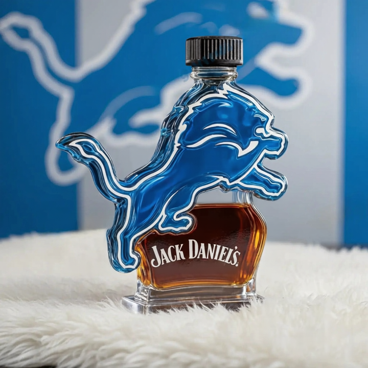 Detroit Lions Custom Whiskey Bottle - Combining Sporty Spirit with the Elegance of Whisky