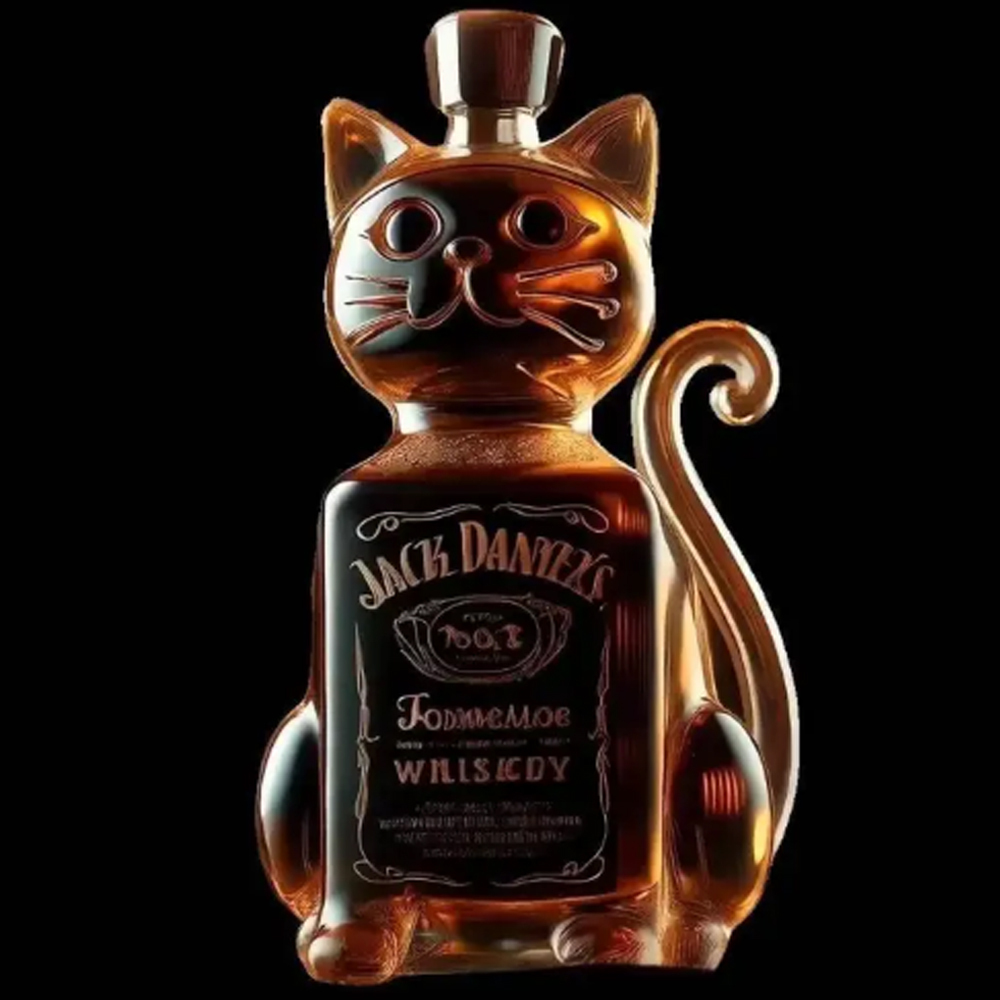 Lucky Cat Whiskey Bottle-Storyflask