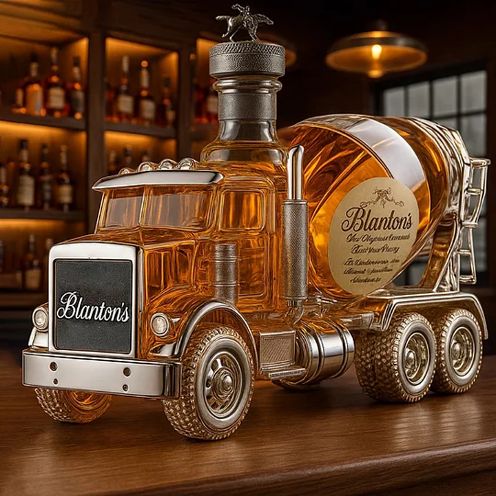 Cement Mixer Truck Whiskey Bottle -  Creative Leak-Proof Empty Wine Carafe Liquor Dispenser