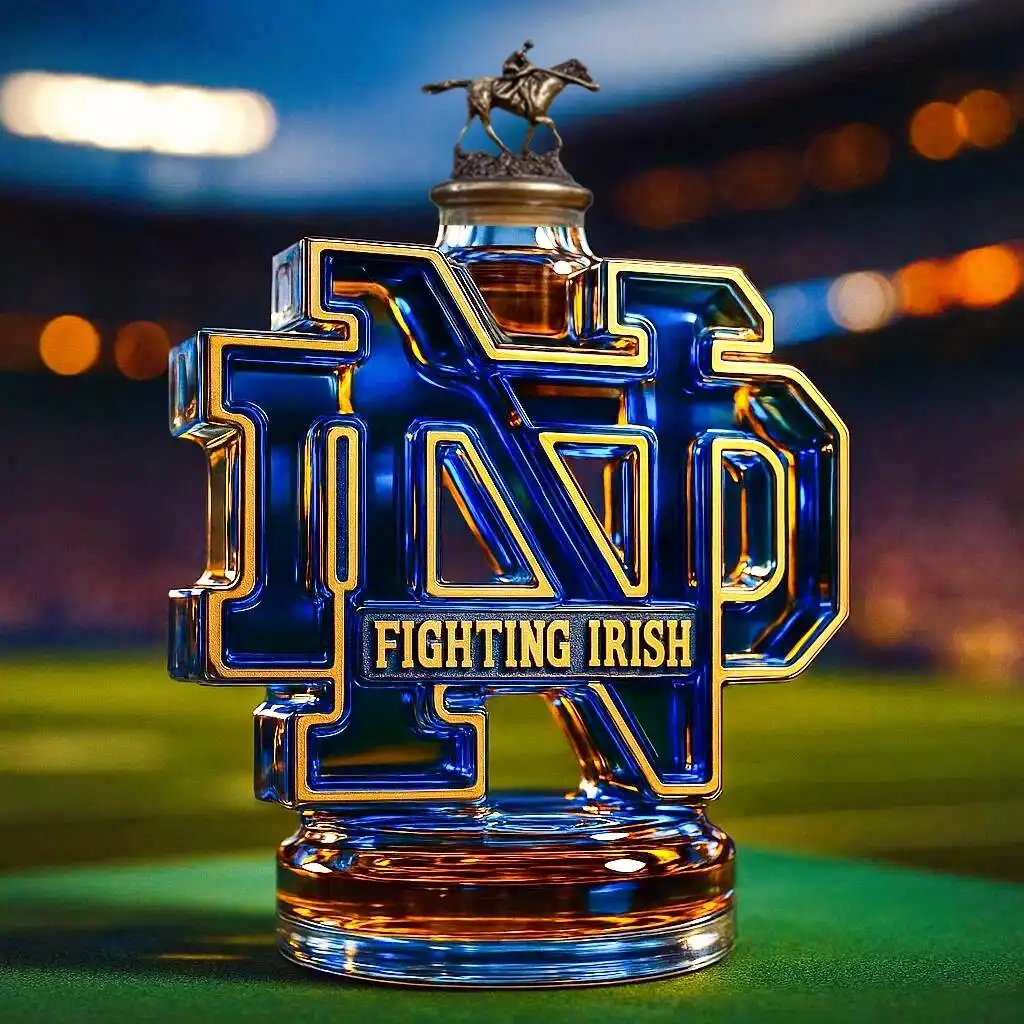 Notre Dame Fighting Irish Whiskey bottle-Storyflask