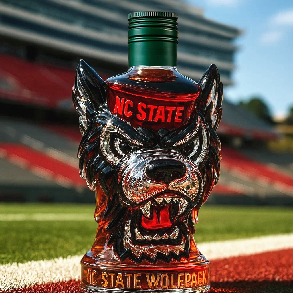 NC State Wolfpack Whiskey Bottle-Storyflask