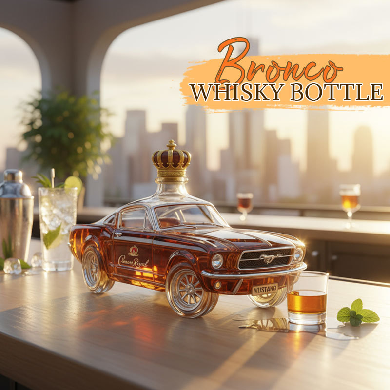Mustang Whisky Bottle-Storyflask
