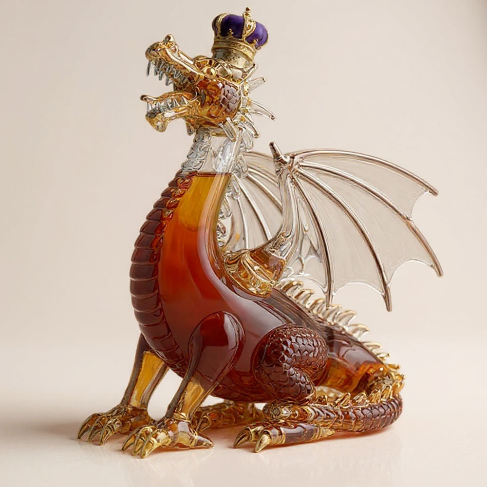 Dragon’s Majesty Premium Whiskey Bottle-Storyflask