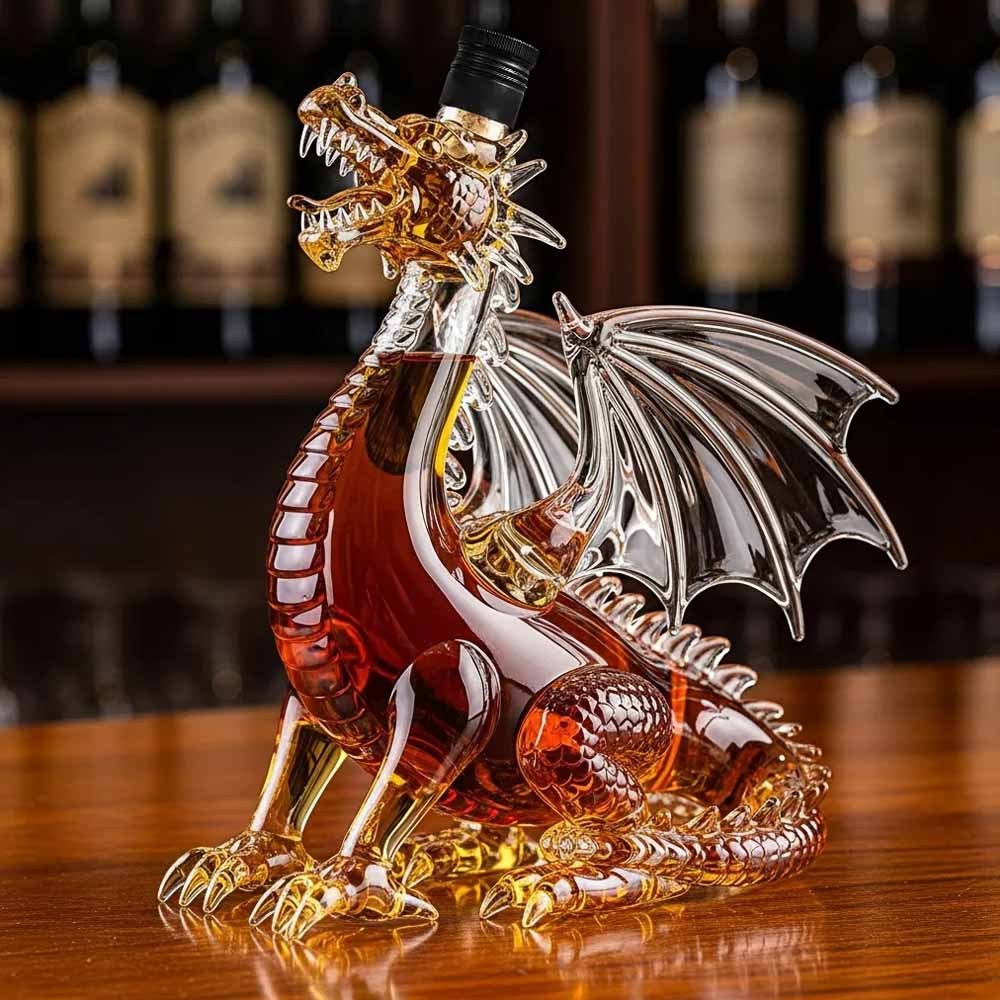 Dragon’s Majesty Premium Whiskey Bottle-Storyflask