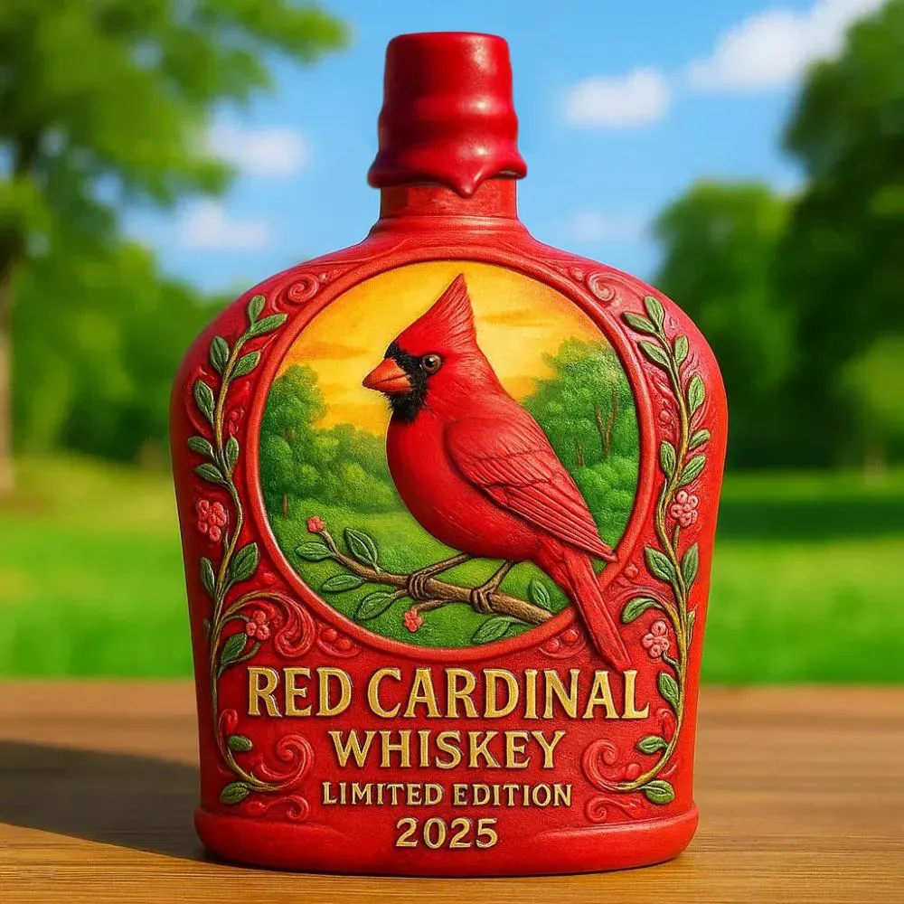 🐦St. Louis Red Cardinals Whiskey Bottle-Storyflask
