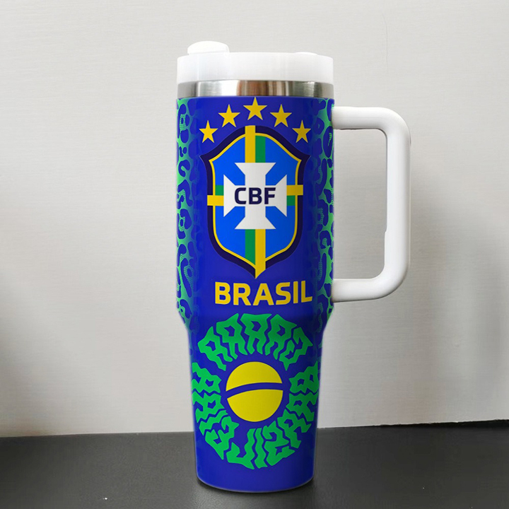 2026 FIFA World Cup Tumbler W/Handle - 40oz Premium Stainless Steel Insulated Double Mug