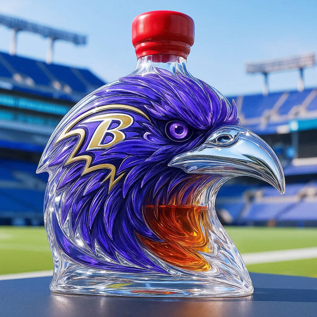 Baltimore Ravens Limited Edition Whisky Bottle-Storyflask