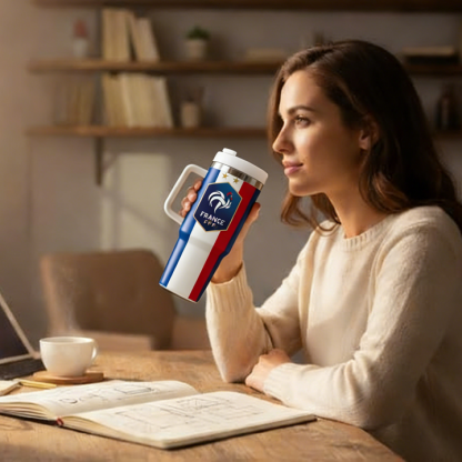 2026 FIFA World Cup Tumbler W/Handle - 40oz Premium Stainless Steel Insulated Double Mug