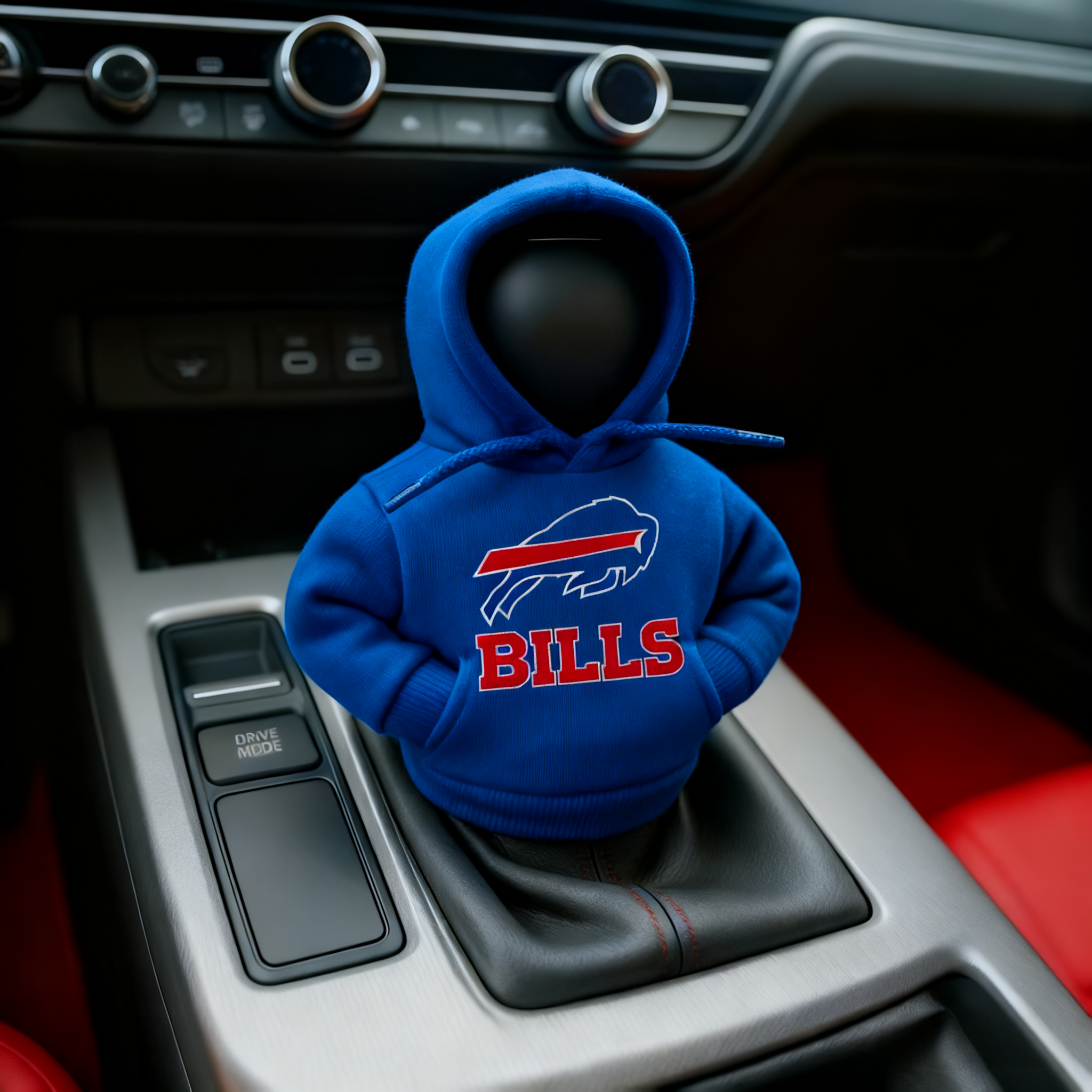 Buffalo Bills Car Gear Shift Hoodie-Storyflask