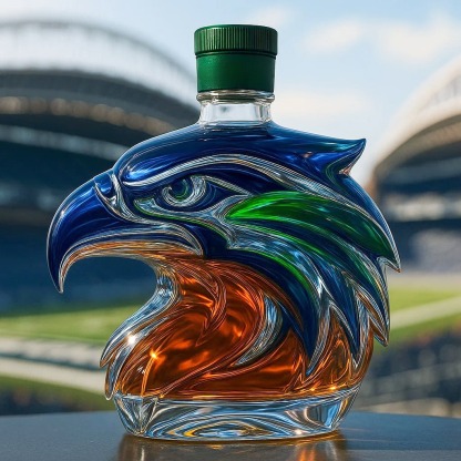Seattle Seahawks Limited Edition Whisky Bottle-Storyflask