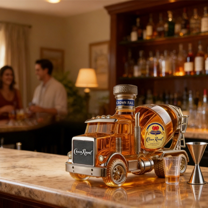 Cement Mixer Truck Whiskey Bottle -  Creative Leak-Proof Empty Wine Carafe Liquor Dispenser