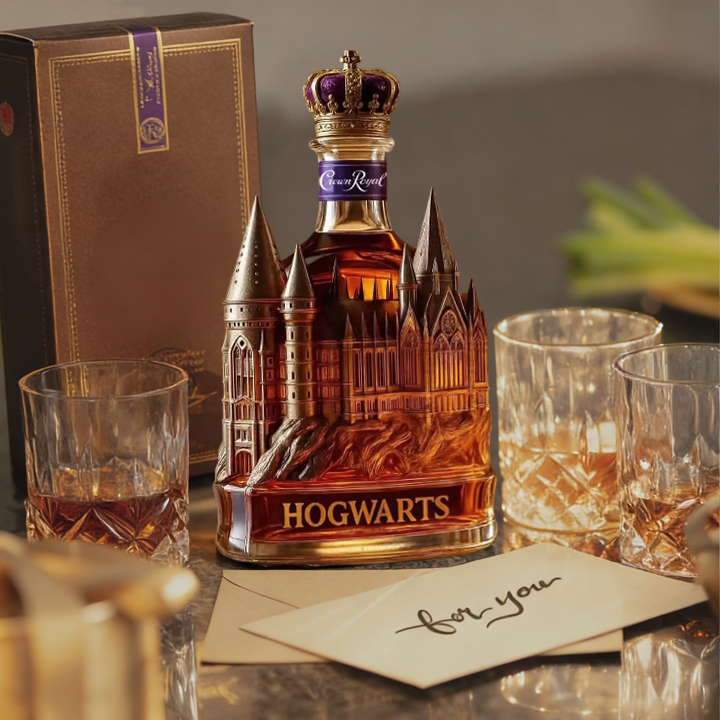 Hogwarts Castle Crown Royal Whiskey Bottle - Unveil A Truly Magical Addition to Your Collection-Storyflask