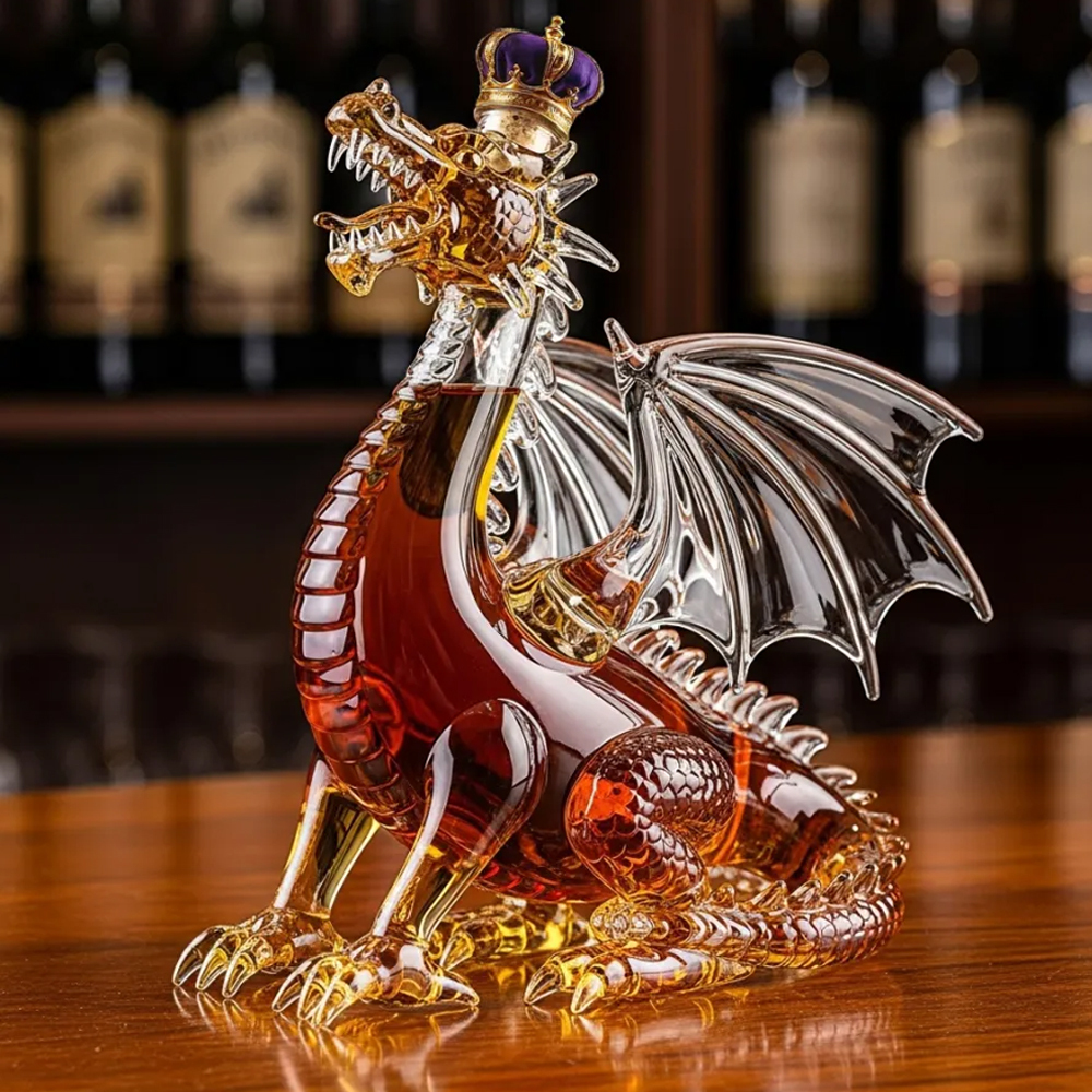 Dragon’s Majesty Premium Whiskey Bottle-Storyflask