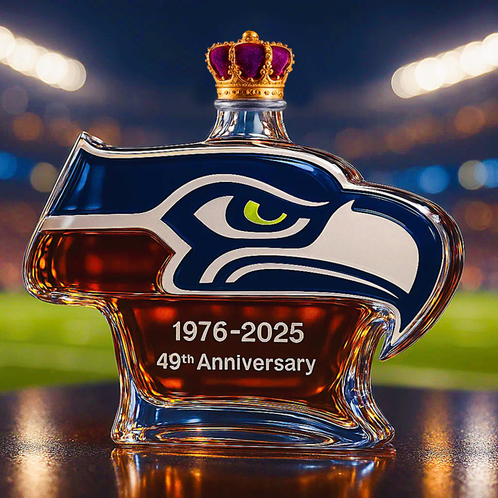 Seattle Seahawks 49th Anniversary Whiskey Bottle - The Ultimate Collec