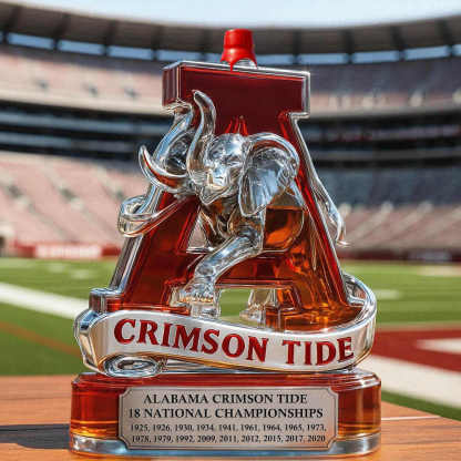 Alabama Crimson Tide Whiskey Bottle-Storyflask