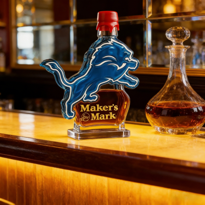 Detroit Lions Custom Whiskey Bottle - Combining Sporty Spirit with the Elegance of Whisky