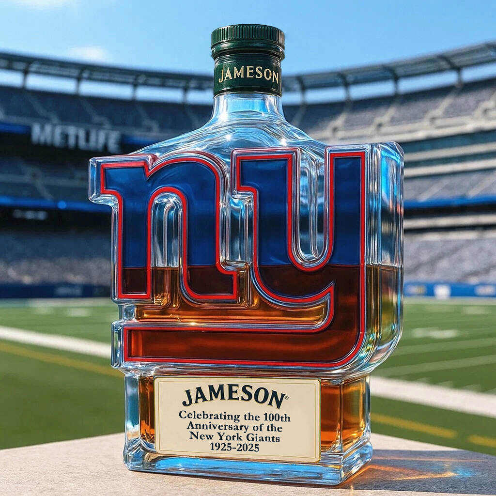 New York Giants 100th Anniversary Whisky Collector's Edition Bottle-Storyflask