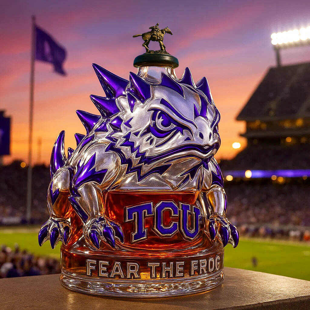 TCU Horned Frogs Limited Edition Whiskey Bottle-Storyflask