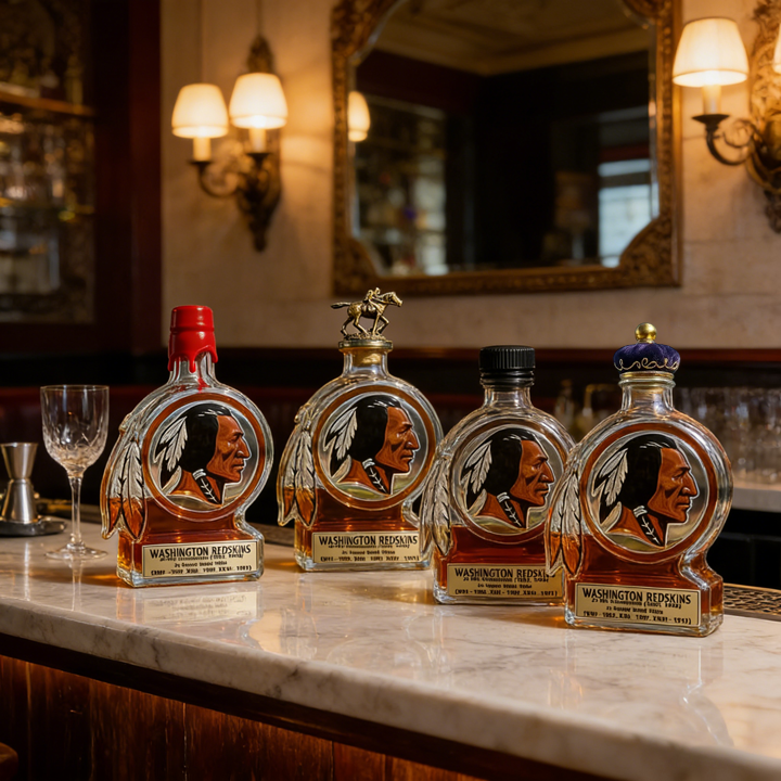 Washington Redskins Whiskey Bottle - 2x NFL & 3x Super Bowl Champions Commemorative Collectible