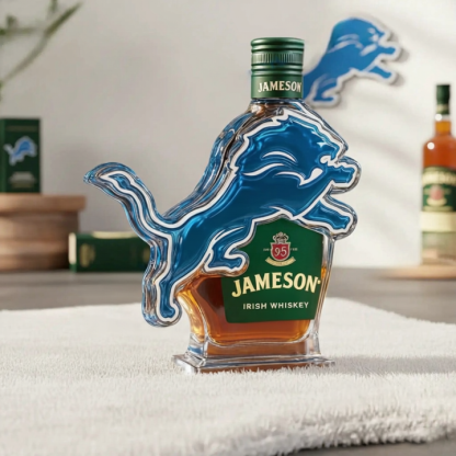 Detroit Lions Custom Whiskey Bottle - Combining Sporty Spirit with the Elegance of Whisky