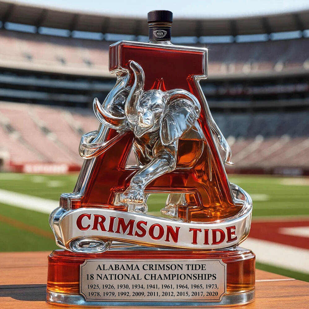 Alabama Crimson Tide Whiskey Bottle-Storyflask