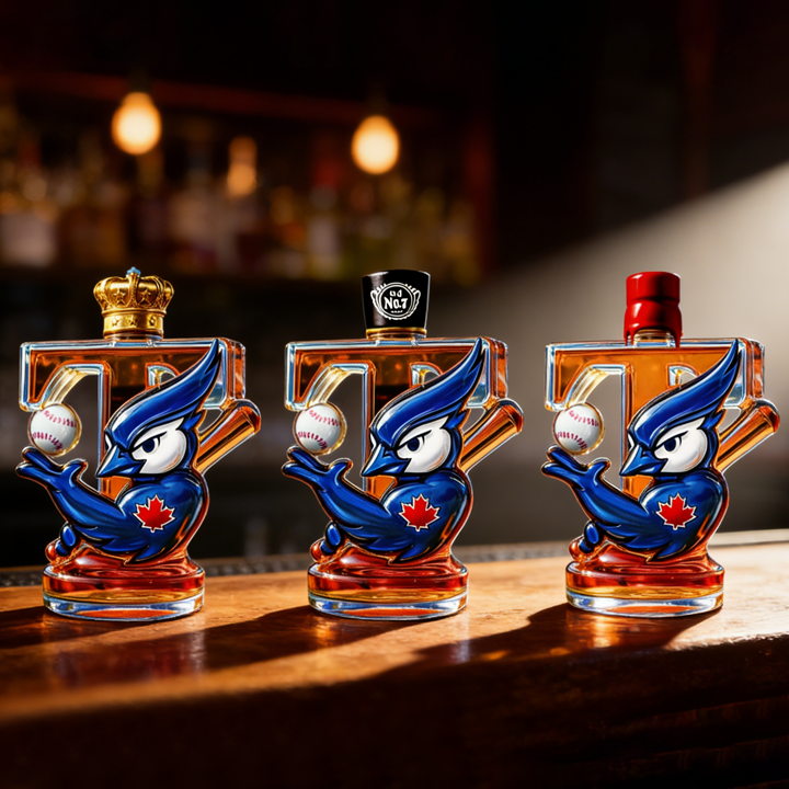 Toronto Blue Jays Baseball Whiskey Bottle - A Tribute to The Spirit of Championship Glory