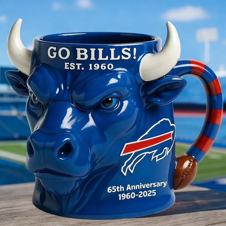 Buffalo Bills 65th Anniversary Ceramic Mug - A Unique Combination of Function and Fandom