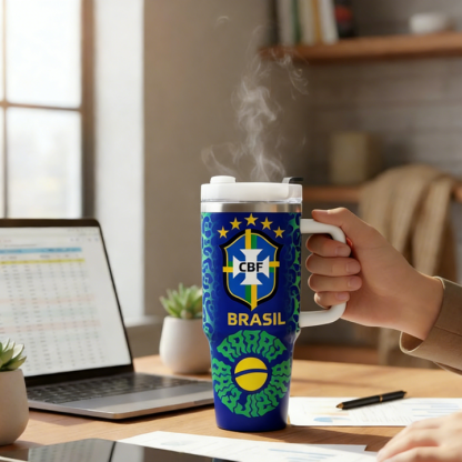 2026 FIFA World Cup Tumbler W/Handle - 40oz Premium Stainless Steel Insulated Double Mug