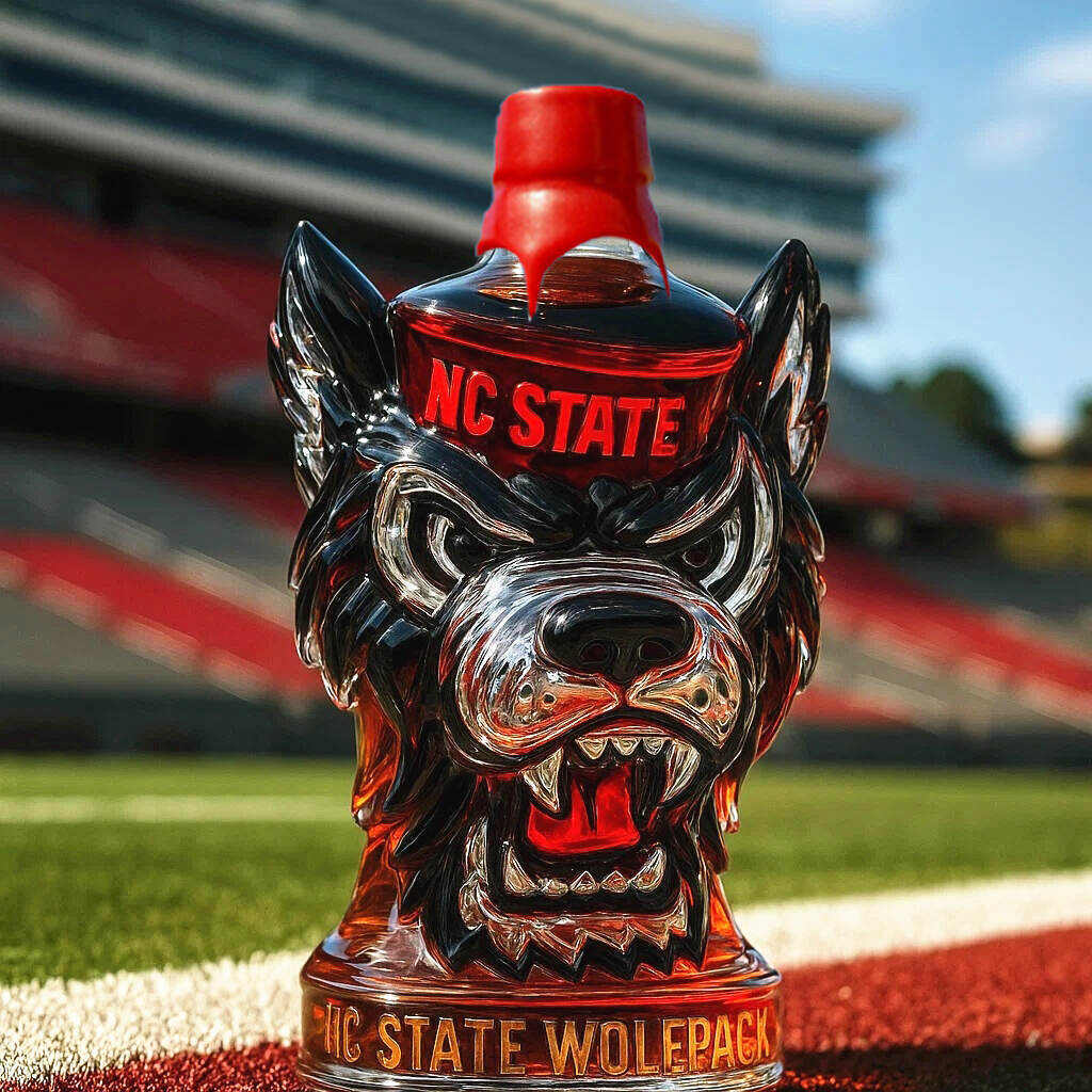 NC State Wolfpack Whiskey Bottle-Storyflask