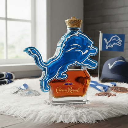 Detroit Lions Custom Whiskey Bottle - Combining Sporty Spirit with the Elegance of Whisky