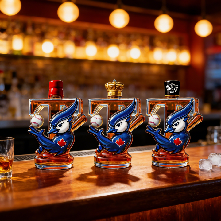 Toronto Blue Jays Baseball Whiskey Bottle - A Tribute to The Spirit of Championship Glory