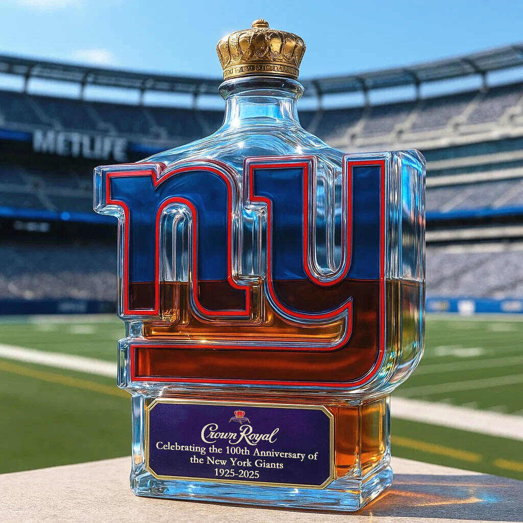 New York Giants 100th Anniversary Whisky Collector's Edition Bottle-Storyflask