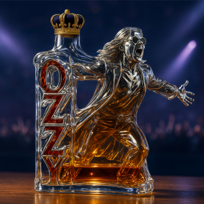 2025 🕯️Ozzy Osbourne Final Tour Memorial Whiskey Bottle-Storyflask